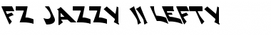 FZ JAZZY 11 LEFTY Normal Font Title Preview