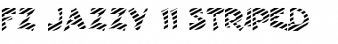 FZ JAZZY 11 STRIPED Normal Font Title Preview