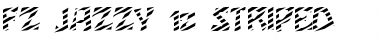 FZ JAZZY 12 STRIPED Normal Font Title Preview