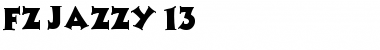 FZ JAZZY 13 Normal Font Title Preview