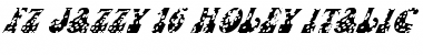 FZ JAZZY 16 HOLEY ITALIC Normal Font Title Preview