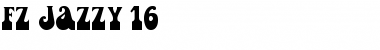 FZ JAZZY 16 Normal Font Title Preview