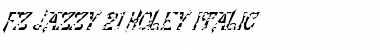 FZ JAZZY 21 HOLEY ITALIC Normal Font Title Preview