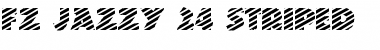 FZ JAZZY 24 STRIPED Normal Font Title Preview