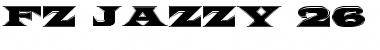 FZ JAZZY 26 CONTOUR Normal Font Title Preview