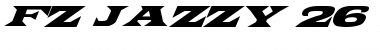FZ JAZZY 26 ITALIC Normal Font Title Preview
