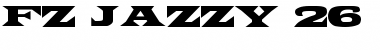 FZ JAZZY 26 Normal Font Title Preview