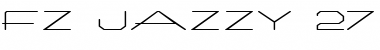 FZ JAZZY 27 EX Normal Font Title Preview