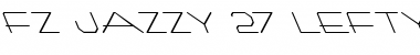 FZ JAZZY 27 LEFTY Normal Font Title Preview