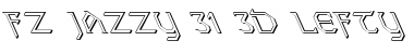 FZ JAZZY 31 3D LEFTY Normal Font Title Preview