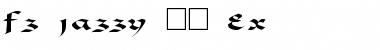 FZ JAZZY 33 EX Normal Font Title Preview