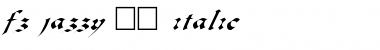 FZ JAZZY 33 ITALIC Normal Font Title Preview