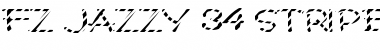 FZ JAZZY 34 STRIPED EX Normal Font Title Preview