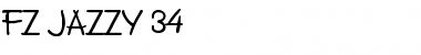 FZ JAZZY 34 Normal Font Title Preview