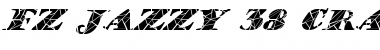 FZ JAZZY 38 CRACKED ITALIC Normal Font Title Preview