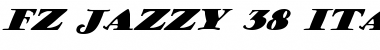 FZ JAZZY 38 ITALIC Normal Font Title Preview