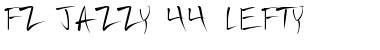 FZ JAZZY 44 LEFTY Normal Font Title Preview