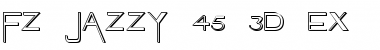 FZ JAZZY 45 3D EX Normal Font Title Preview