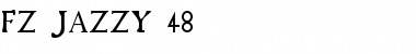 FZ JAZZY 48 Normal Font Title Preview