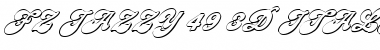 FZ JAZZY 49 3D ITALIC Normal Font Title Preview