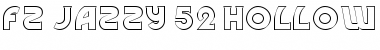 FZ JAZZY 52 HOLLOW Normal Font Title Preview