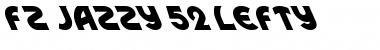 FZ JAZZY 52 LEFTY Normal Font Title Preview