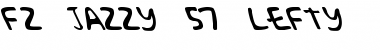 FZ JAZZY 57 LEFTY Normal Font Title Preview