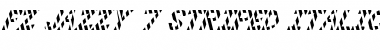 FZ JAZZY 7 STRIPED ITALIC Normal Font Title Preview