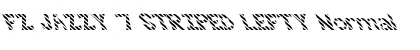 FZ JAZZY 7 STRIPED LEFTY Normal Font Title Preview