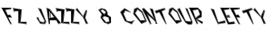 FZ JAZZY 8 CONTOUR LEFTY Normal Font Title Preview