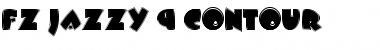 FZ JAZZY 9 CONTOUR Normal Font Title Preview