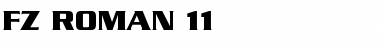 FZ ROMAN 11 Normal Font Title Preview