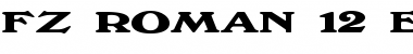 FZ ROMAN 12 EX Normal Font Title Preview