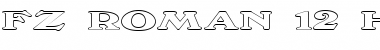FZ ROMAN 12 HOLLOW EX Normal Font Title Preview