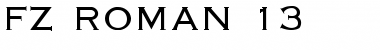 FZ ROMAN 13 Light Font Title Preview