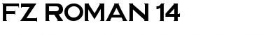FZ ROMAN 14 Light Font Title Preview