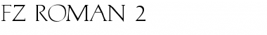 FZ ROMAN 2 Normal Font Title Preview