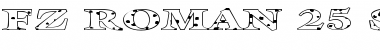 FZ ROMAN 25 SPOTTED EX Normal Font Title Preview