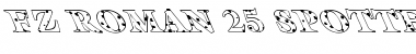 FZ ROMAN 25 SPOTTED LEFTY Normal Font Title Preview