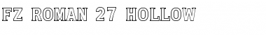 FZ ROMAN 27 HOLLOW Normal Font Title Preview