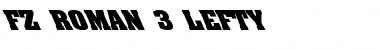 FZ ROMAN 3 LEFTY Light Font Title Preview