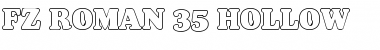 FZ ROMAN 35 HOLLOW Normal Font Title Preview