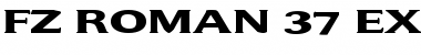 FZ ROMAN 37 EX Normal Font Title Preview