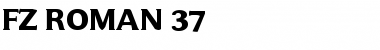 FZ ROMAN 37 Normal Font Title Preview
