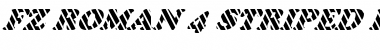 FZ ROMAN 4 STRIPED ITALIC Normal Font Title Preview