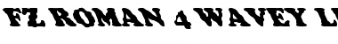 FZ ROMAN 4 WAVEY LEFTY Normal Font Title Preview