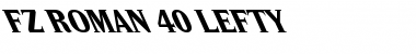 FZ ROMAN 40 LEFTY Normal Font Title Preview