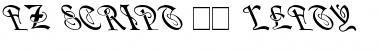 FZ SCRIPT 14 LEFTY Normal Font Title Preview