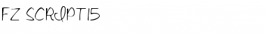 FZ SCRIPT 15 Normal Font Title Preview