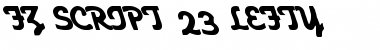 FZ SCRIPT 23 LEFTY Normal Font Title Preview